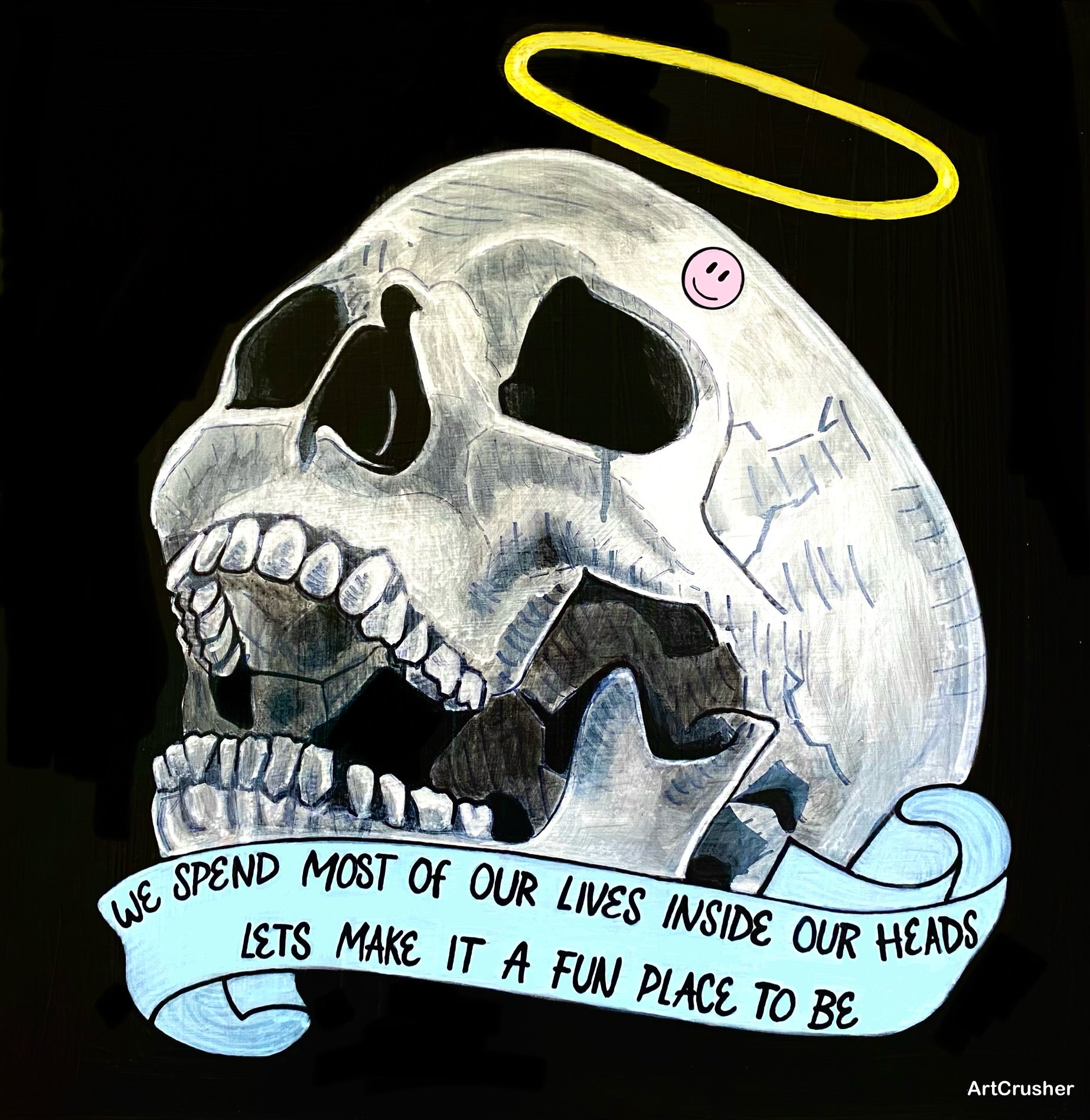 Painting No.70, Skull (Spark Within)